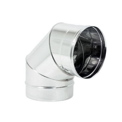 Immagine di CURVA MONOPARETE Ø 200 MM . A 90° ( INOX AISI 304 )