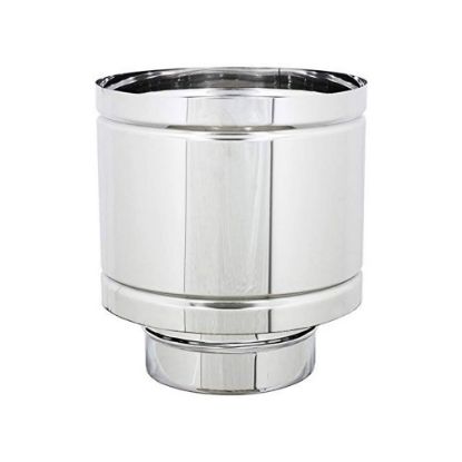 Immagine di FUMAIOLO QUATTRO VENTI MONOPARETE Ø 80 MM . PER STUFA PELLET ( INOX AISI 316 )
