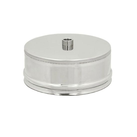 Immagine di TAPPO MONOPARETE Ø 130 MM . PER SCARICO CONDENSA ( INOX AISI 316 )