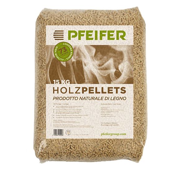 Immagine di PELLETS ABETE QUALITÀ A1 AUSTRIACA SACCO DA 15 KG