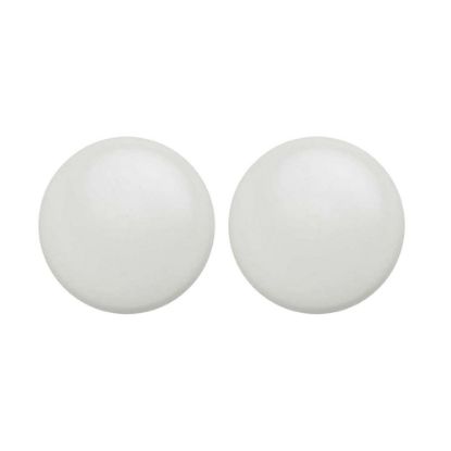 Immagine di COPPIA TERMINALI IN METALLO PER CORRIMANO Ø 50 MM BIANCO