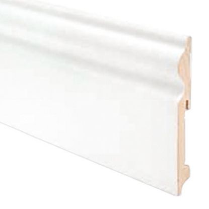 Immagine di BATTISCOPA LEGNO DUCALE 115X15X2400 MM BIANCO KIMONO