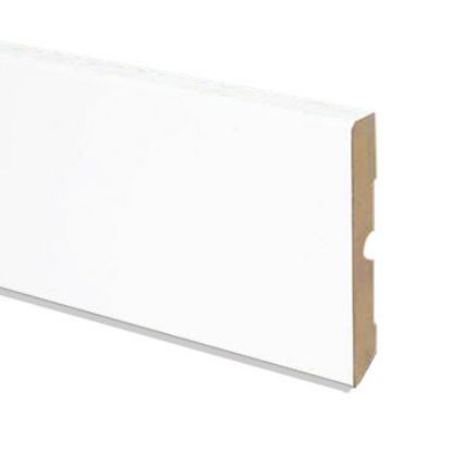 Immagine di BATTISCOPA LEGNO 100X15X2400 MM BIANCO CON PASSAFILO PIRCHER OBERLAND