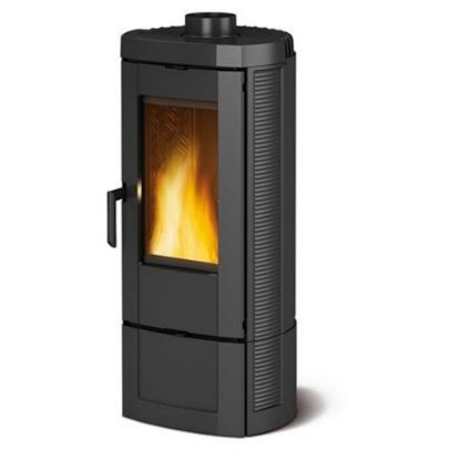Immagine di STUFA A LEGNA IN GHISA SMALTATA CANDY 4.0 NERO ANTRACITE KW 6,2 (4 STELLE ) LA NORDICA