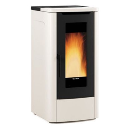 Immagine di STUFA A PELLET CANALIZZATA TEOREMA PLUS 5.0 - AVORIO ( 5 STELLE ) 12 KW EXTRAFLAME