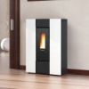 Immagine di STUFA A PELLET CANALIZZATA SLIM MARILENA PLUS 5.0 BIANCA (5 STELLE ) KW 8.0 EXTRAFLAME