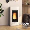 Immagine di TERMOSTUFA A PELLET VENTILATA ISIDORA IDRO H20 EVO (5 STELLE ) AVORIO KW 23,1 EXTRAFLAME