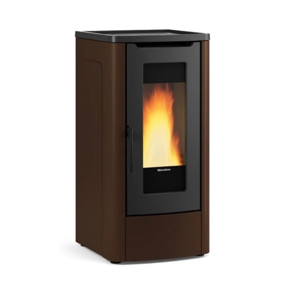 Immagine di STUFA A PELLET VENTILATA DAHIANA 5.0 ( 5 STELLE ) BRONZO KW 10 EXTRAFLAME