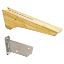 Immagine di MENSOLA IN LEGNO AD ALA PER TETTOIA CON STAFFA A SCOMPARSA 880x120x230 MM