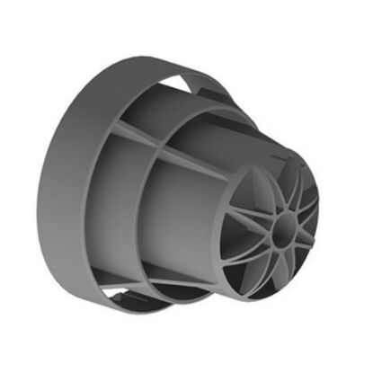 Immagine di GRIGLIA PER ASPIRAZIONE E SCARICO COASSIALE Ø 100/60 MM LINEA COMMERCIALE