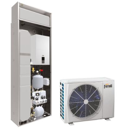 Immagine di SISTEMA IBRIDO AD INCASSO OMNIA HY S IN 8KW ( 0XHIAMWA + 0XHC8RWA + 012070W0 + 012096W0 ) FERROLI