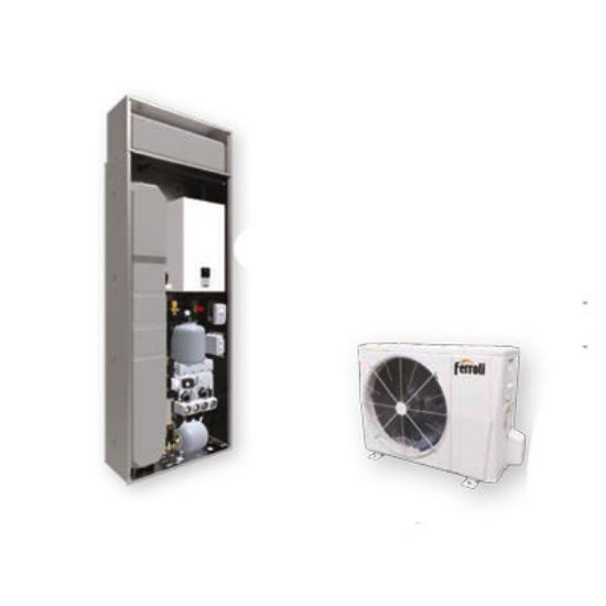 Immagine di POMPA DI CALORE CON INTERNA INCASSO OMNIA SI3 IN 10KW ( 0XHCARWA + 0XHI8SWA + 012070W0 + 12087W0 ) FERROLI