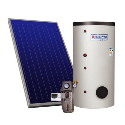 Immagine di PANNELLO SOLARE CIRCOLAZIONE FORZATA ECO BASIC 200 LT  2,5 MQ  TETTO FALDA CORDIVARI