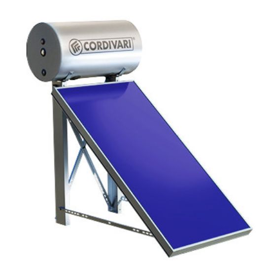 Immagine di PANNELLO SOLARE CIRCOLAZIONE NATURALE PANAREA 200  LT 2 MQ  TETTO PIANO CORDIVARI (3410316603117)