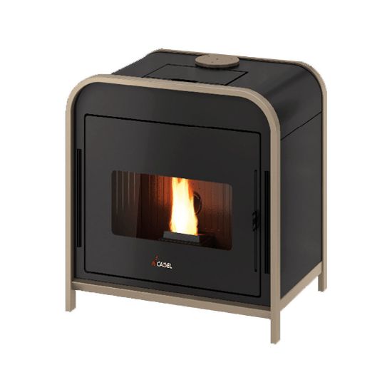 Immagine di STUFA PELLET FRAME³ AIR 9 KW LIGHT BRONZE CADEL