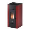 Immagine di STUFA PELLET CRISTAL 9 A+ 8,5 KW ROSSO CADEL