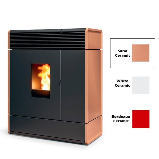 Immagine di RIVESTIMENTO PER TERMOSTUFA A PELLET AKY HYDROMATIC SAND CERAMIC COL 109 MCZ