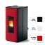 Immagine di RIVESTIMENTO PER TERMOSTUFA A PELLET JAZZ HYDROMATIC BORDEAUX CERAMIC COL 105 MCZ