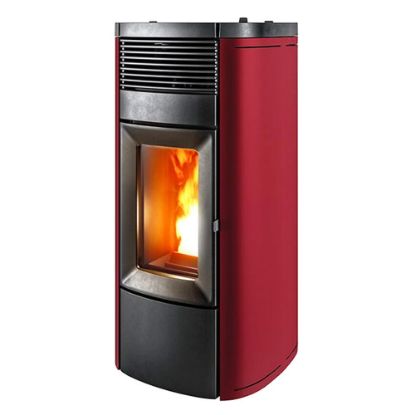 Immagine di RIVESTIMENTO PER STUFA A PELLET MUSA M2 METAL BORDEAUX MCZ