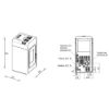 Immagine di TERMO STUFA A PELLET PRIMULA 13KW ACCIAIO BIANCO LAMINOX