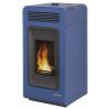Immagine di TERMO STUFA A PELLET PRIMULA 13KW ACCIAIO BLU LAMINOX