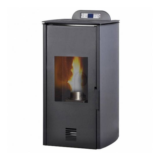 Immagine di TERMO STUFA A PELLET FLORA 12KW ANTRACITE LAMINOX