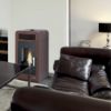 Immagine di STUFA A PELLET PRIMULA 7 KW ACCIAIO BORDEAUX LAMINOX