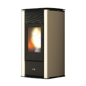 Immagine di TERMO STUFA PELLET FOCUS PLUS 21,2 KW ACCIAIO VERNICIATO AVORIO COLA