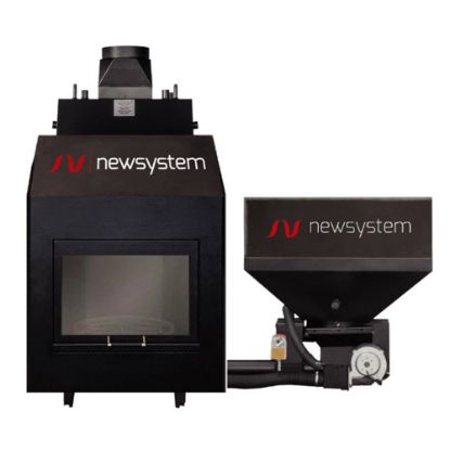 Immagine di TERMOCAMINO POLICOMBUSTIBILE ECO-FIAMMMA 25KW NEWSYSTEM