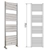 Immagine di LISA 22 TERMOARREDO L.500 MM H.1732 MM INTERASSE 450 MM CROMATO CORDIVARI