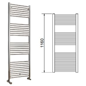 Immagine di LISA 22 TERMOARREDO L.550 MM H.1160 MM INTERASSE 500 MM CROMATO CORDIVARI