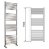 Immagine di LISA 22 TERMOARREDO L.450 MM H.1160 MM INTERASSE 400 MM CROMATO CORDIVARI