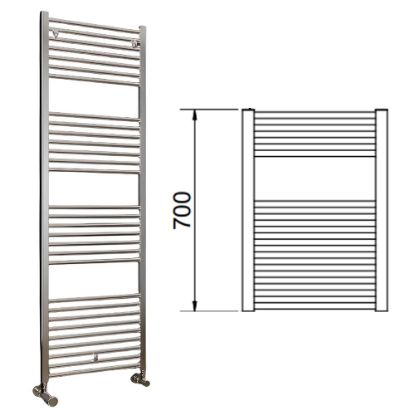 Immagine di LISA 22 TERMOARREDO L.550 MM H.700 MM INTERASSE 500 MM CROMATO CORDIVARI