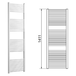 Immagine di LISA 25 TERMOARREDO L.400 MM H.1411 MM INTERASSE 350 MM BIANCO RAL 9010 CORDIVARI
