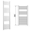 Immagine di LISA 25 TERMOARREDO L.400 MM H.980 MM INTERASSE 350 MM BIANCO RAL 9010 CORDIVARI