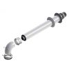 Immagine di KIT ASPIRAZIONE-SCARICO COASSIALE ORIZZONTALE Ø 60/100 CM 100 PER SCALDACQUA FERROLI