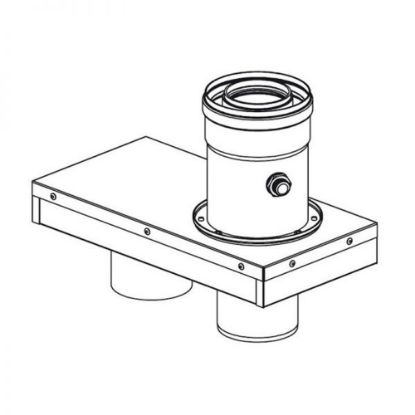Immagine di RACCORDO COASSIALE VERTICALE PER CALDAIA MIRAI 60/100 RINNAI