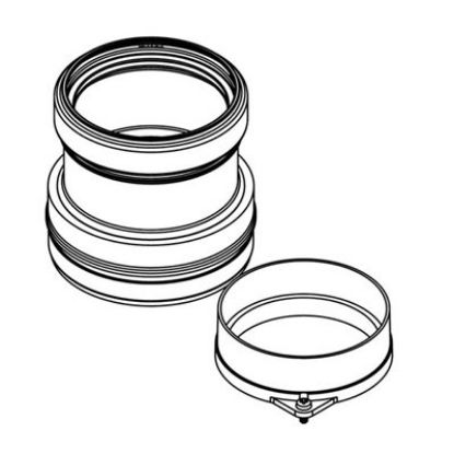 Immagine di KIT SDOPPIATO D.80 MULTIBRAND PER CALDAIA A CONDENSAZIONE MYNUTE X - CIAO X BERETTA