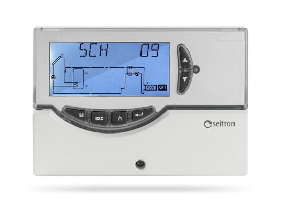 Immagine di CENTRALINA SOLARE DIGIT, 3 SONDE INCLUSE (1SONDA STLDESL150, 2 SONDE STLDEIM150),230V ELIOS MIDI SEITRON
