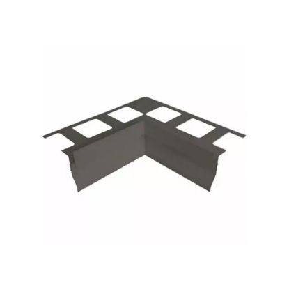 Immagine di ANGOLO INTERNO PROFILO T+GOCCIOLATOIO ANTRACITE ALTEZZA 10 MM