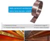 Immagine di NASTRO FORATO PARAPASSERO IN RAME ALTEZZA 100 MM ROTOLO DA 25 MT