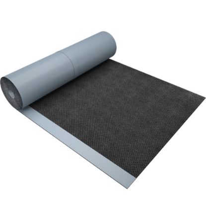 Immagine di GUAINA POLIESTERE AUTOADESIVA NERA SPESSORE 3 MM FLESSIBILITÀ -25° ROTOLO DA 10 MQ