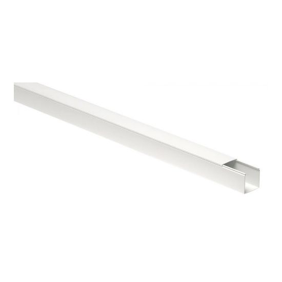 Immagine di CANALA PASSATUBI BARRA DA 2 MT CON COPERCHIO 110x75 MM