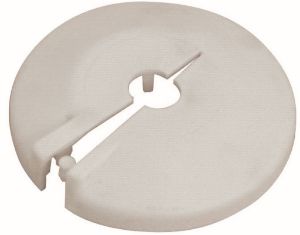 Immagine di ROSETTA PVC FORO Ø 1/2" BIANCA