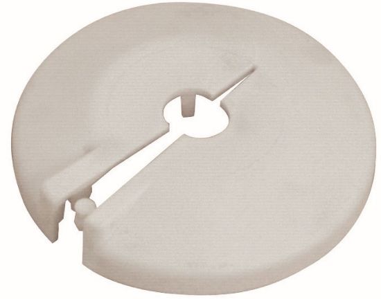 Immagine di ROSETTA PVC FORO Ø 1/2" BIANCA