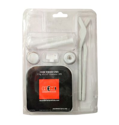 Immagine di KIT TAPPI PER RADIATORE ALLUMINIO 1" X 1/2" PIU MENSOLA