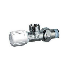Immagine di VALVOLA TERMOSTATIZZABILE A COMANDO ORIZZONTALE FAR SQUADRO 1/2" RAME/MULTI