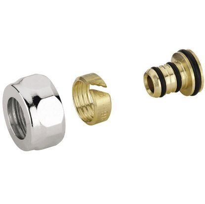 Immagine di ADATTATORE PASSO 24x19 MULTI 14x2 CROMO POLETTI