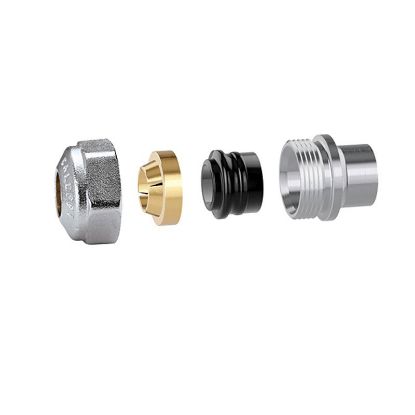 Immagine di RACCORDO M23x1,5 TUBO RAME Ø 10 CROMATO CALEFFI
