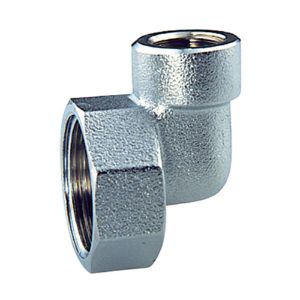 Immagine di RACCORDO TERMINALE A SQUADRA CROMATO Ø 1" X 3/8" FEMMINA FAR